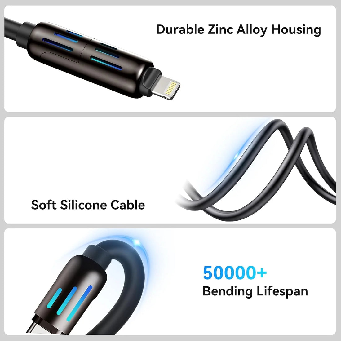 4-in-1 Multi USB Charging Cable – Universal Fast Charging Cable