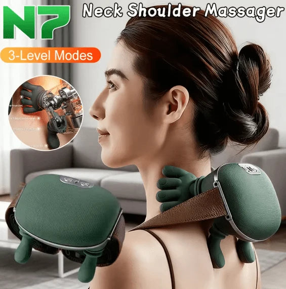 Shoulder &amp; Neck Massager – Portable Kneading Massage Device